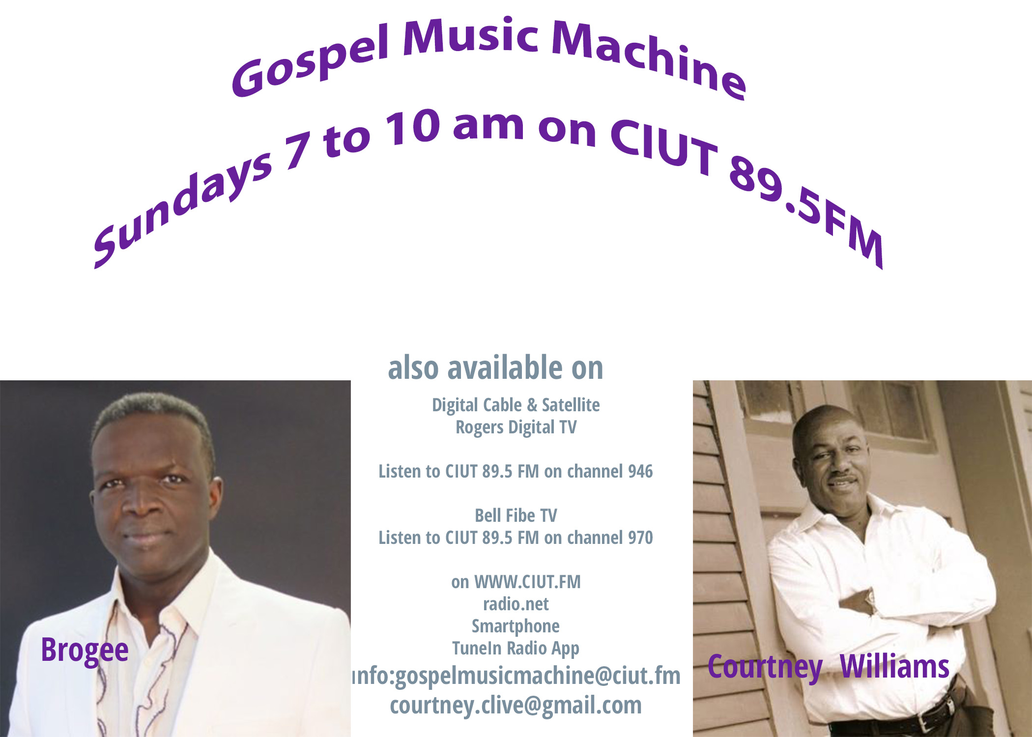 gospel music machine front